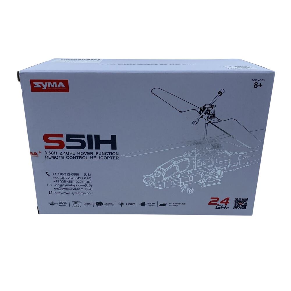 Syma S107H-E RC Helicopter 2.4GHz 3.5-Channel Hover w/ Controller New In Box
